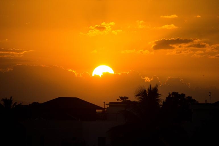 zachód słońca na Dominikanie