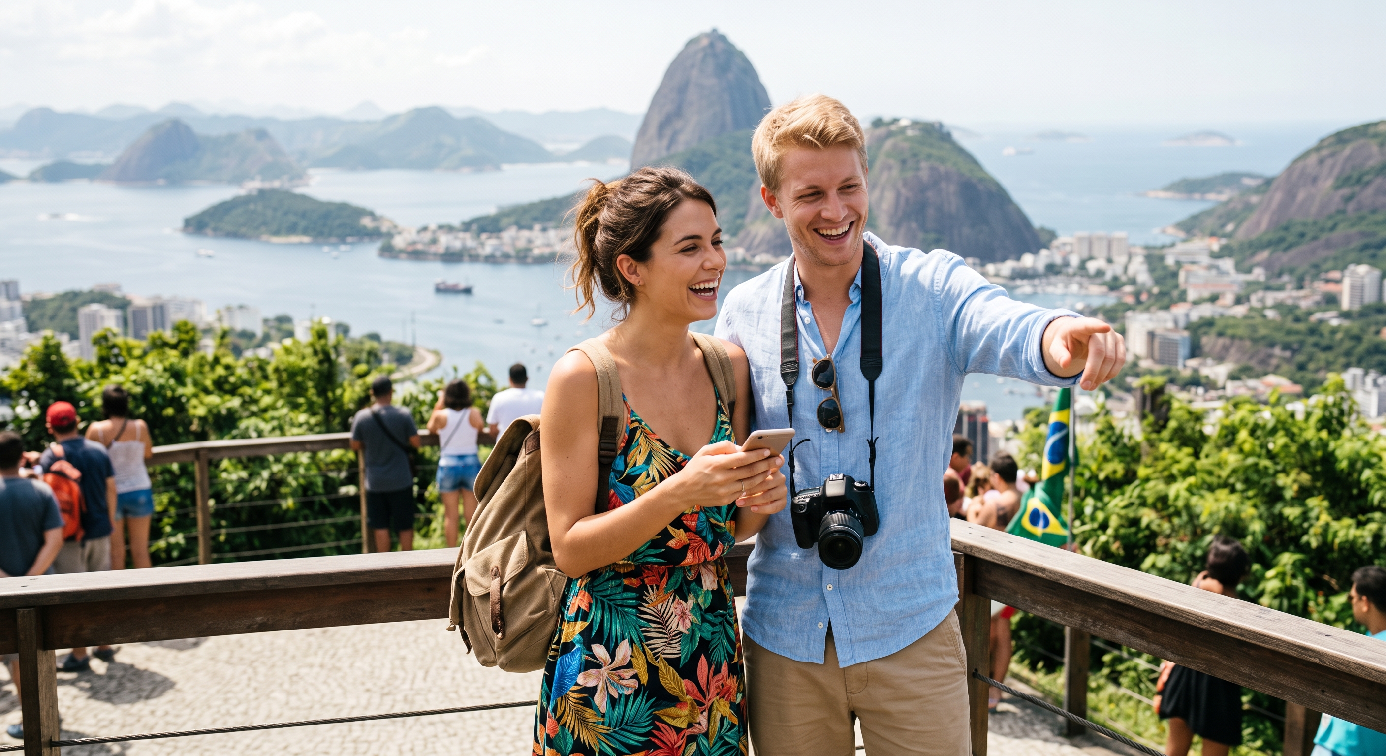 Turyści podziwiają Rio de Janeiro