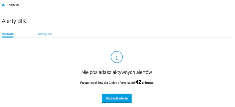 Panel Alerty BIK