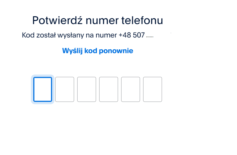 Czwarty krok do założenia konta PayPal