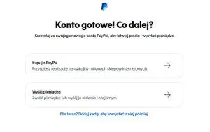 Założenie konta Paypal - wybór usługi, z której chcesz skorzystać