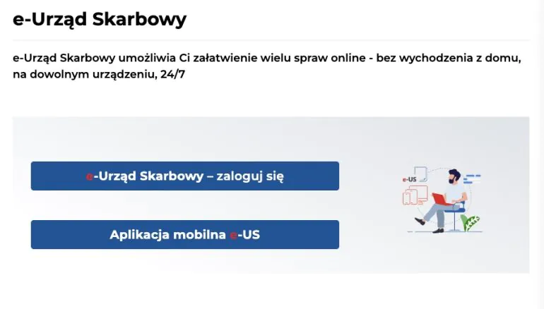 zrzut ekranu z rządowego Portalu Podatkowego