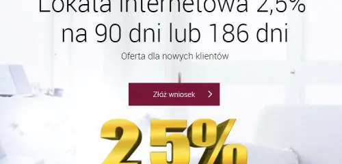duże, żółte 2,5% na jasnym tle