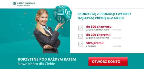 kobieta w garniturze reklamująca konto osobiste