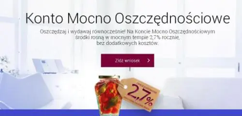 słoik z doczepioną etykietą komunikującą stawkę procentową