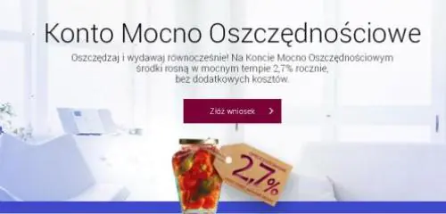słoik z etykietą prezentującą oprocentowanie lokaty