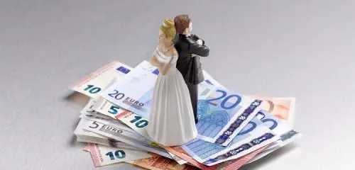 Dwoje ludzi zastanawia się ile będzie kosztować ich rozwód