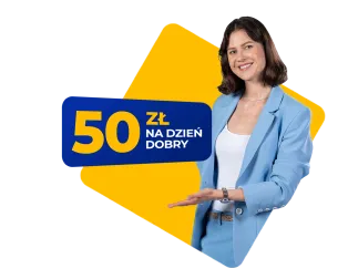 Logo akcji 50 zł na Dzień Dobry