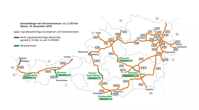 Autostrady i drogi ekspresowe w Austrii