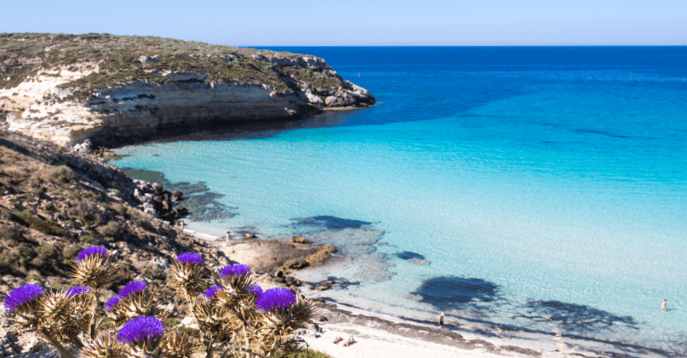 Spiaggia dei Conigli, Lampedusa, Włochy