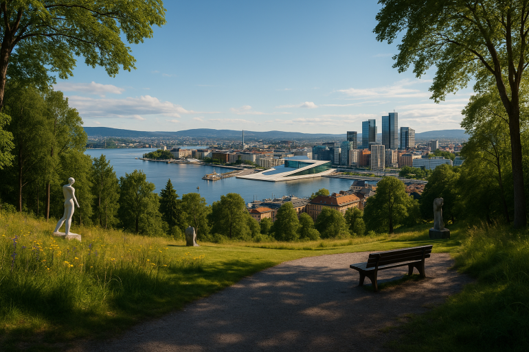  punkt widokowy Ekebergparken, panorama Oslo