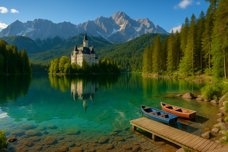 jezioro Eibsee, Bawaria