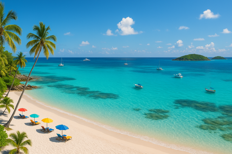 Plaża na Bahamach