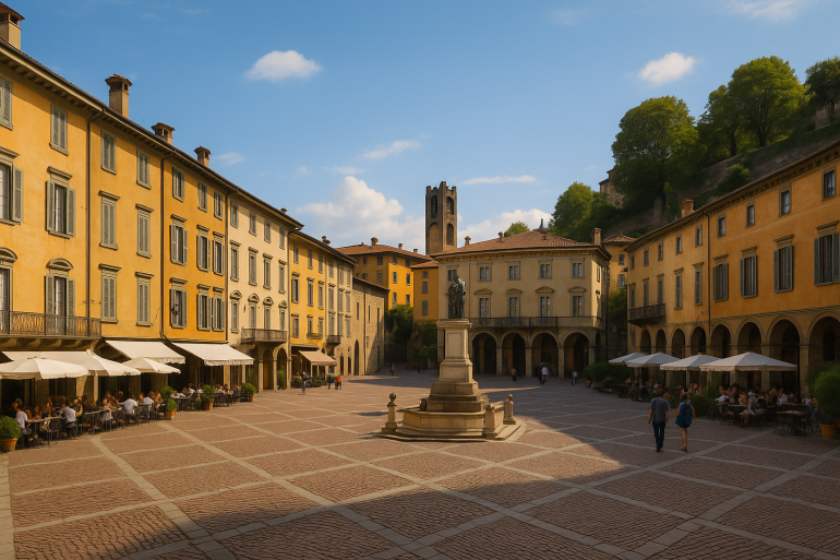 Bergamo Piazza Lorenzo Mascheroni (dawna Piazza Nuova)