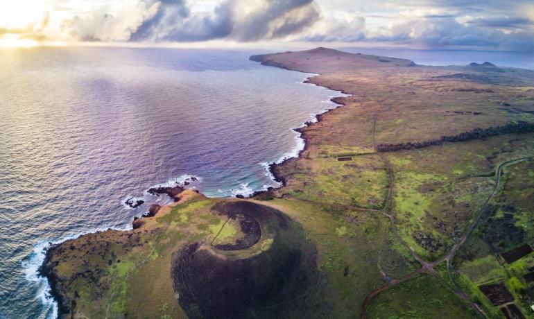 Krajobraz Wyspy Wielkanocnej