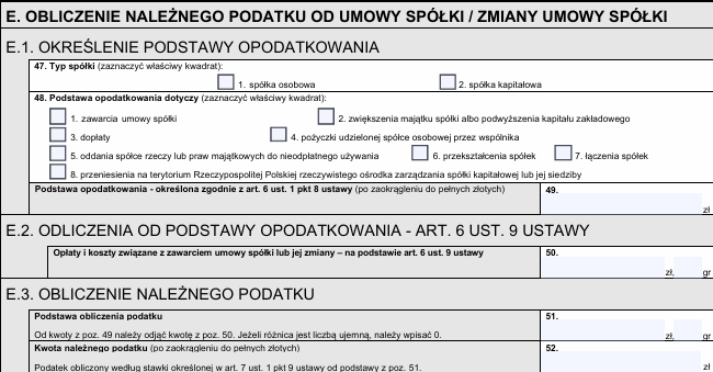 formularz podatkowy PCC-3