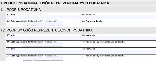 formularz podatkowy PCC