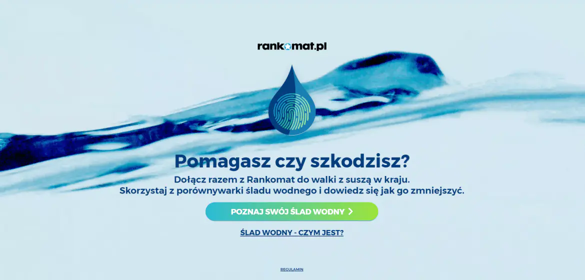 Porównywarka śladu wodnego