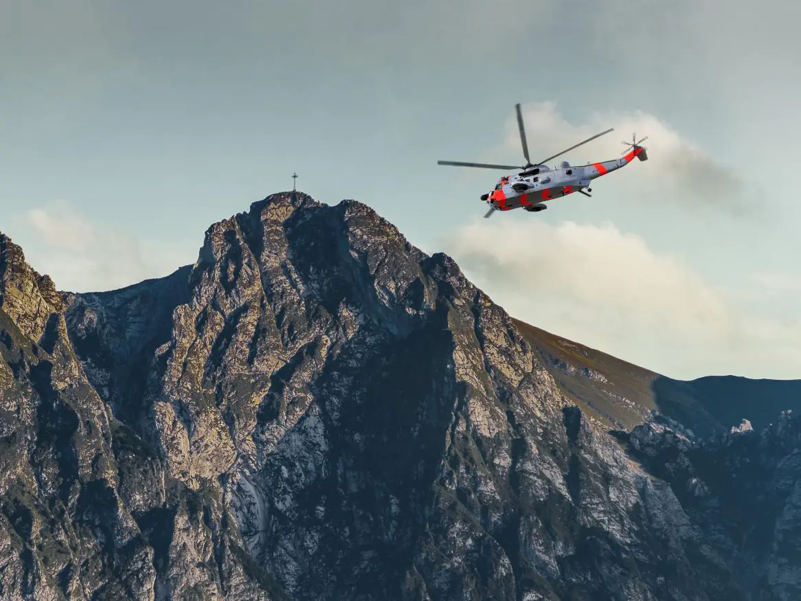 helikopter w Tatrach, akcja ratunkowa