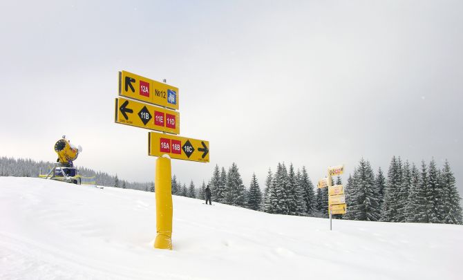 Oznaczenia kolorystyczne tras narciarskich w Polsce