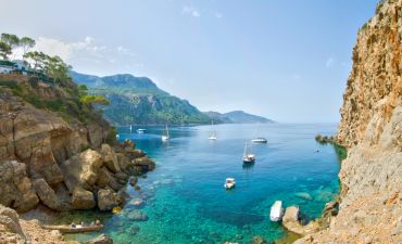 widok na plażę na Majorce