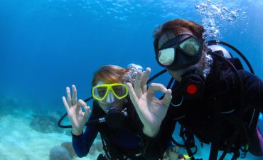 para nurków pod wodą