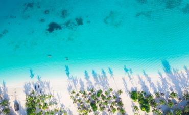 widok na Zanzibar z lotu ptaka