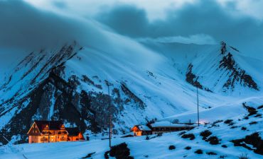 widok na Kaukaz, Gruzja