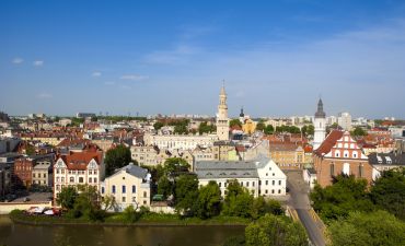 panorama Opola, widok na miasto