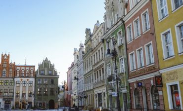 widok na stare miasto, Poznań