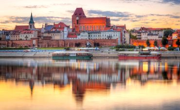 widok na Toruń, panorama miasta