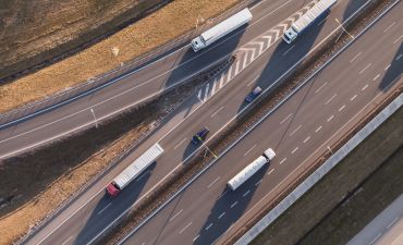 widok autostrady z lotu ptaka