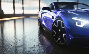 sylwetka sportowego auta