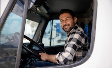 kierowca samochodu ciężarowego