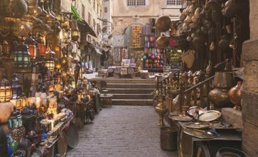 stragan, pamiątki, stragan w Kairze