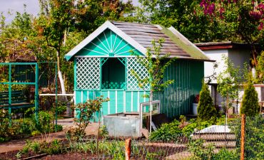 altanka na ogródku działkowym