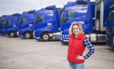 kobieta, która uzyskała prawo jazdy kat. C