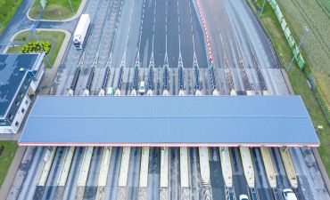 widok na bramki na autostradzie A2