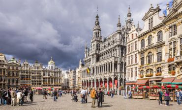 widok na stare miasto w Brukseli