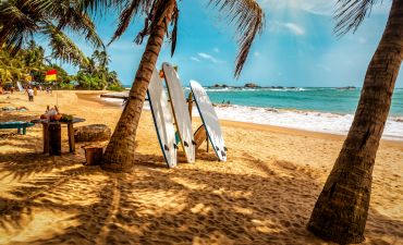 Sri lanka, widok na plaże i morze