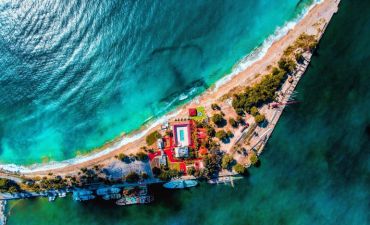 Widok na Azory z lotu ptaka