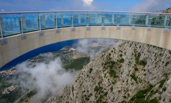 Skywalk Biokovo - szklany taras widokowy w Chorwacji